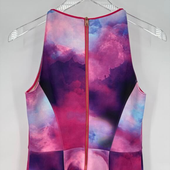 Ted Baker London Sew in Love Watercolor Racerback Skater Dress Women’s Size 6 - Picture 5 of 12